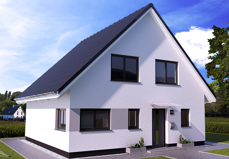 EWA-Landhaus Uckermark 130qm Hausbau Berlin Brandenburg Magdeburg